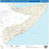 Somalia Reference Map with Terrain PDF