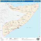 Somalia Reference Map with Terrain PDF